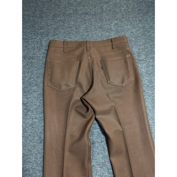 VINTAGE Levi's 517 Saddleman Men Pants 32x30 Brown Bootcut 80s USA - Picture 13 of 13